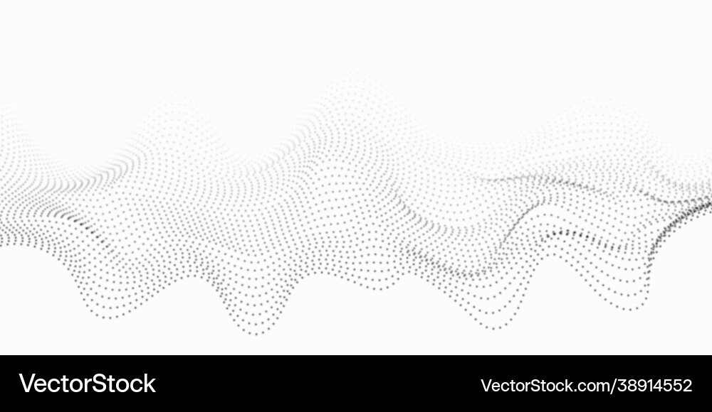 Abstract Wave with Particle Stream vector image