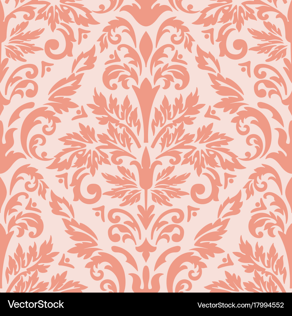 Damask seamless pattern element classical vector image