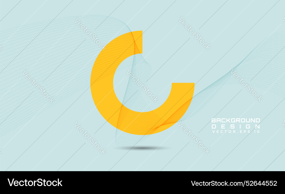 Flowing wave of stripe dynamic pattern minimalist Vector Image