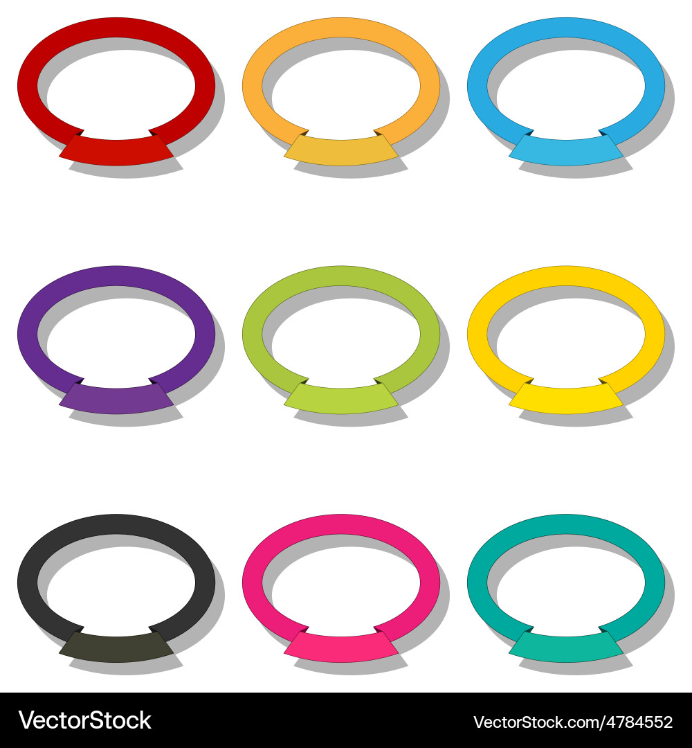 Frame set vector image
