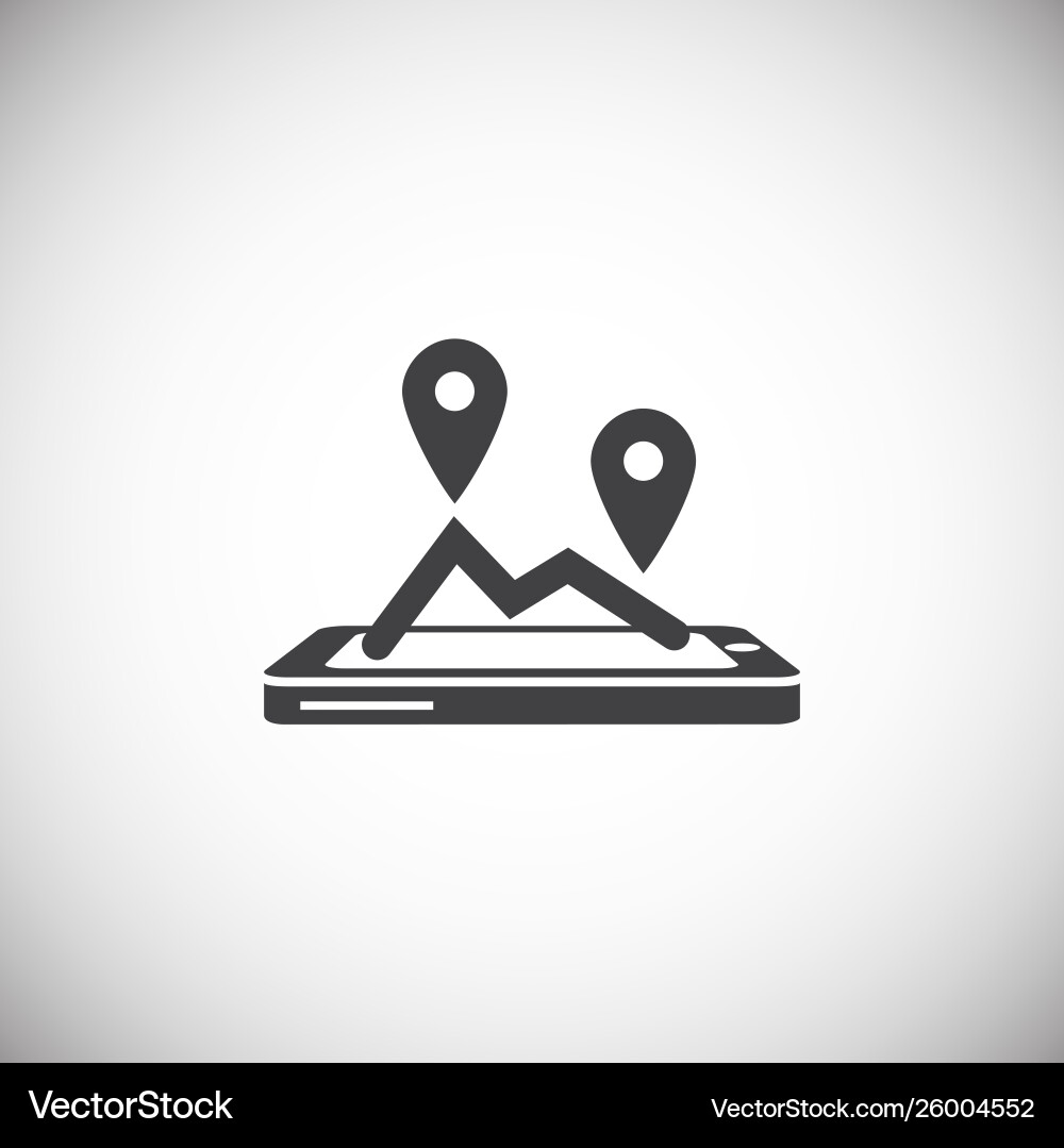 Geolocation related icon on background for graphic Geolocation related icon on background for graphic Vector Image