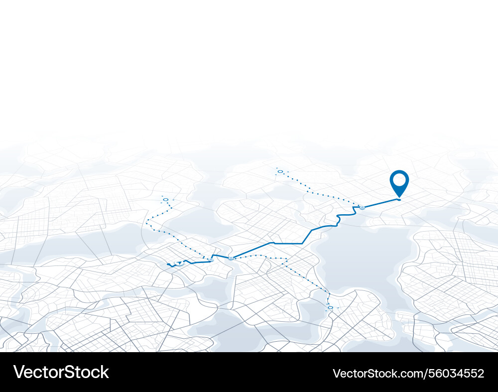 Gps tracking system to navigate and find way vector image