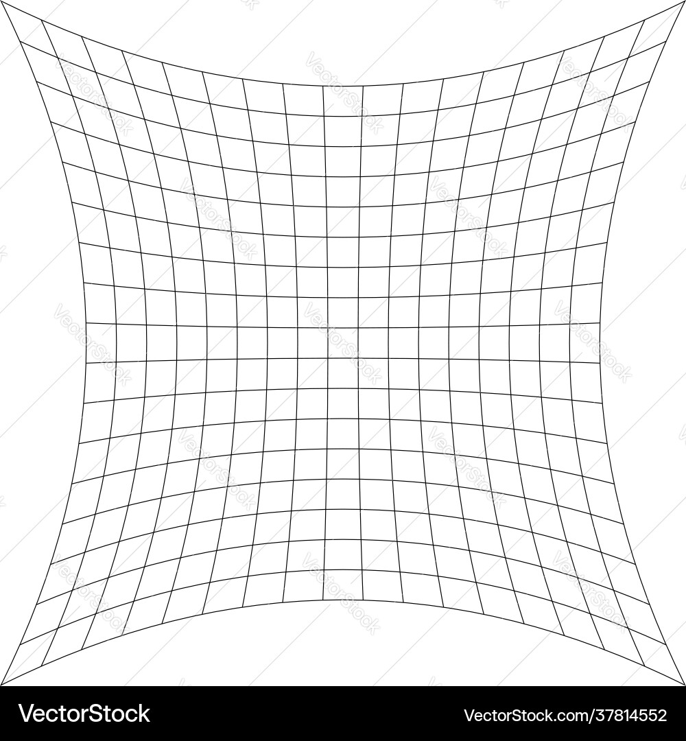 Grid mesh lattice grating with distort deform Grid mesh lattice grating with distort deform vector image