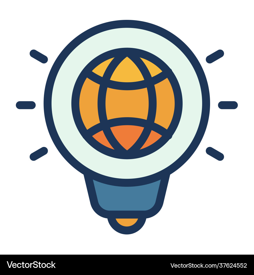 Idea creative seo optimize single isolated icon Idea creative seo optimize single isolated icon vector image