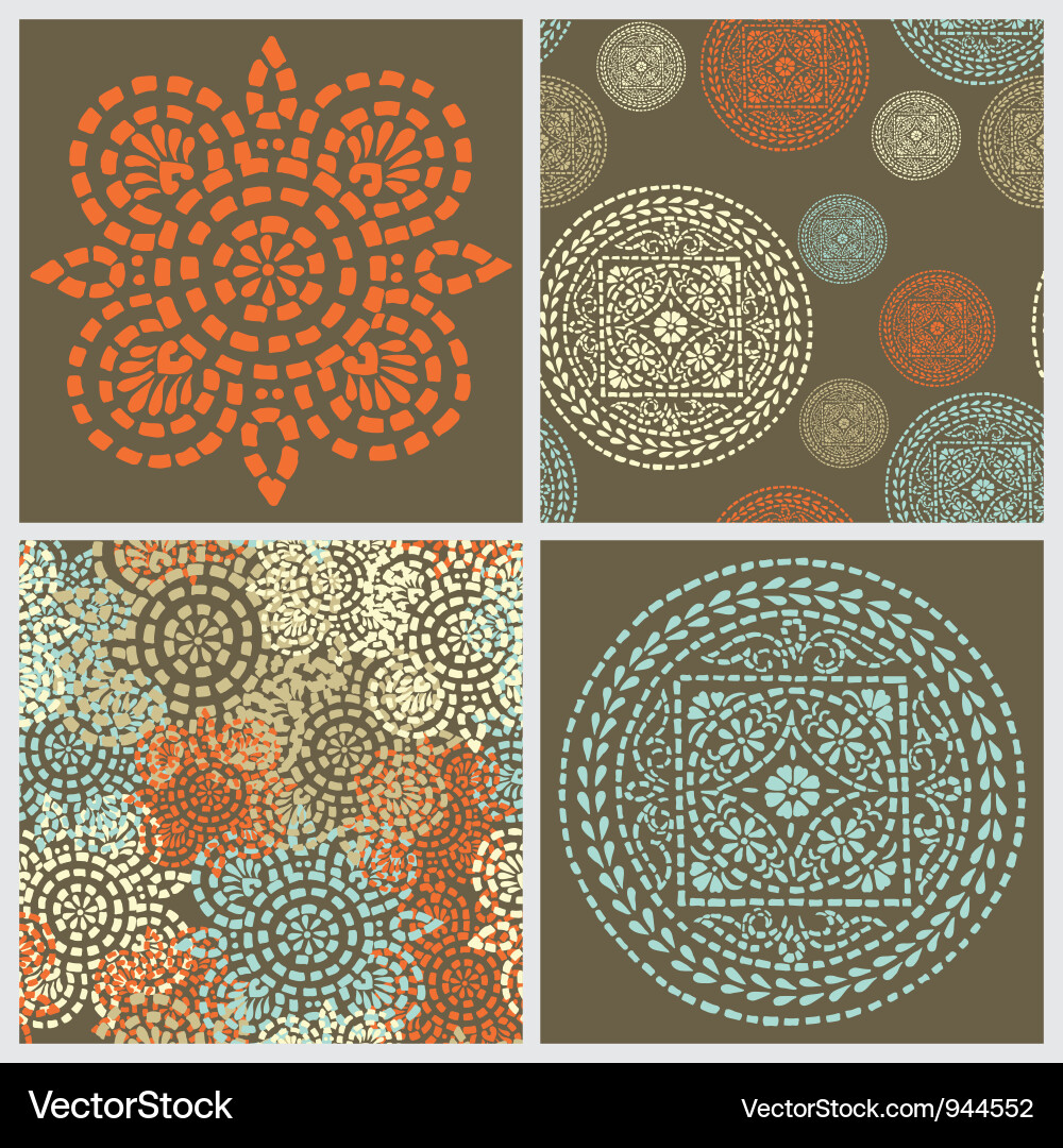 Intricate Dotted Pattern vector image