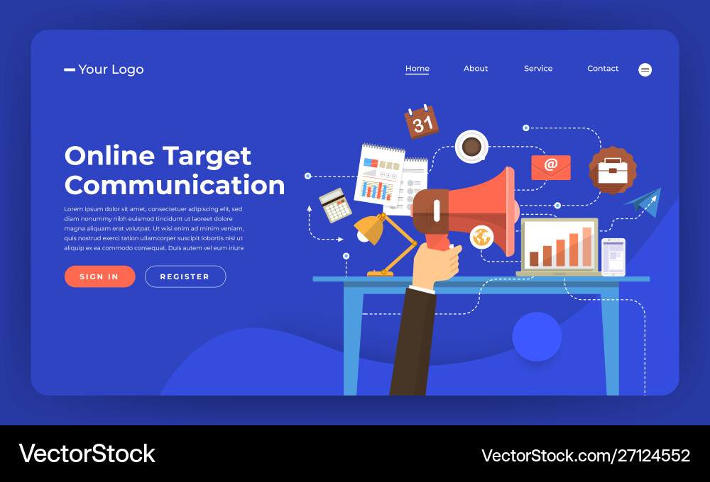 Mock-up design website flat concept Mock-up design website flat concept vector image