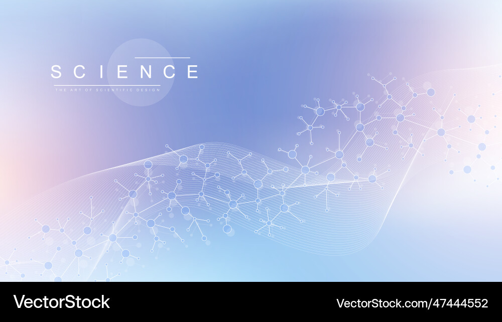 Molecular abstract structure background Molecular abstract structure background vector image