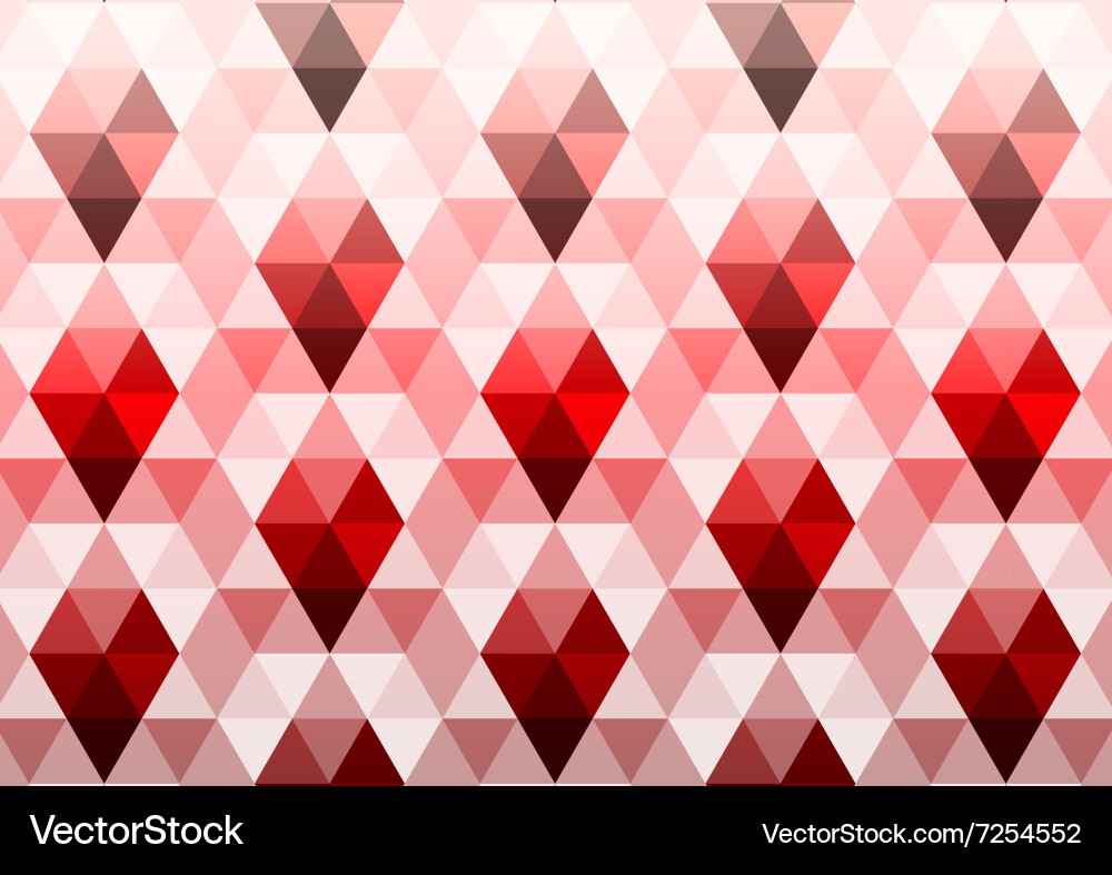Red Triangle Pattern vector image