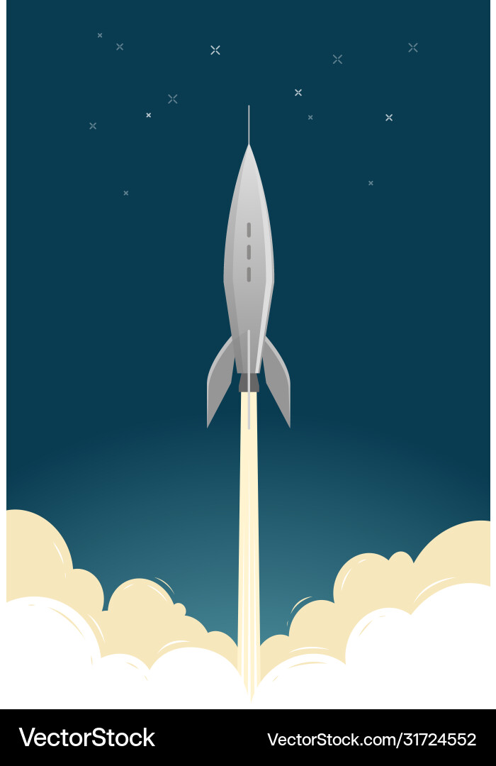Rocket launch spaceflight spacecraft spaceship Rocket launch spaceflight spacecraft spaceship vector image