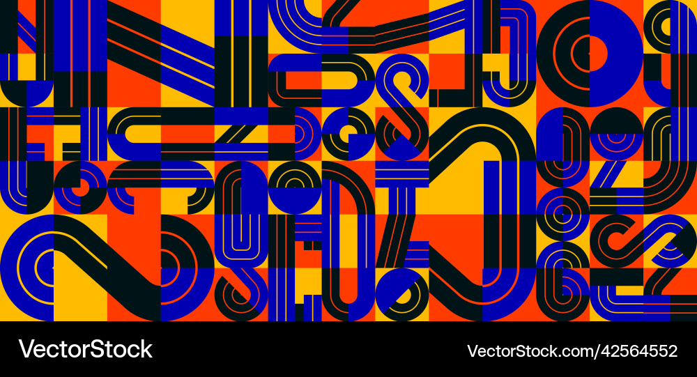 Seamless pattern with geometric elements trendy Seamless pattern with geometric elements trendy vector image