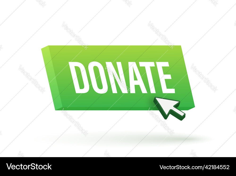 Spenden Sie mit Cursor-Taste Internet-Icon-Pointer Spenden Sie mit Cursor-Taste Internet-Icon-Pointer vektorbild