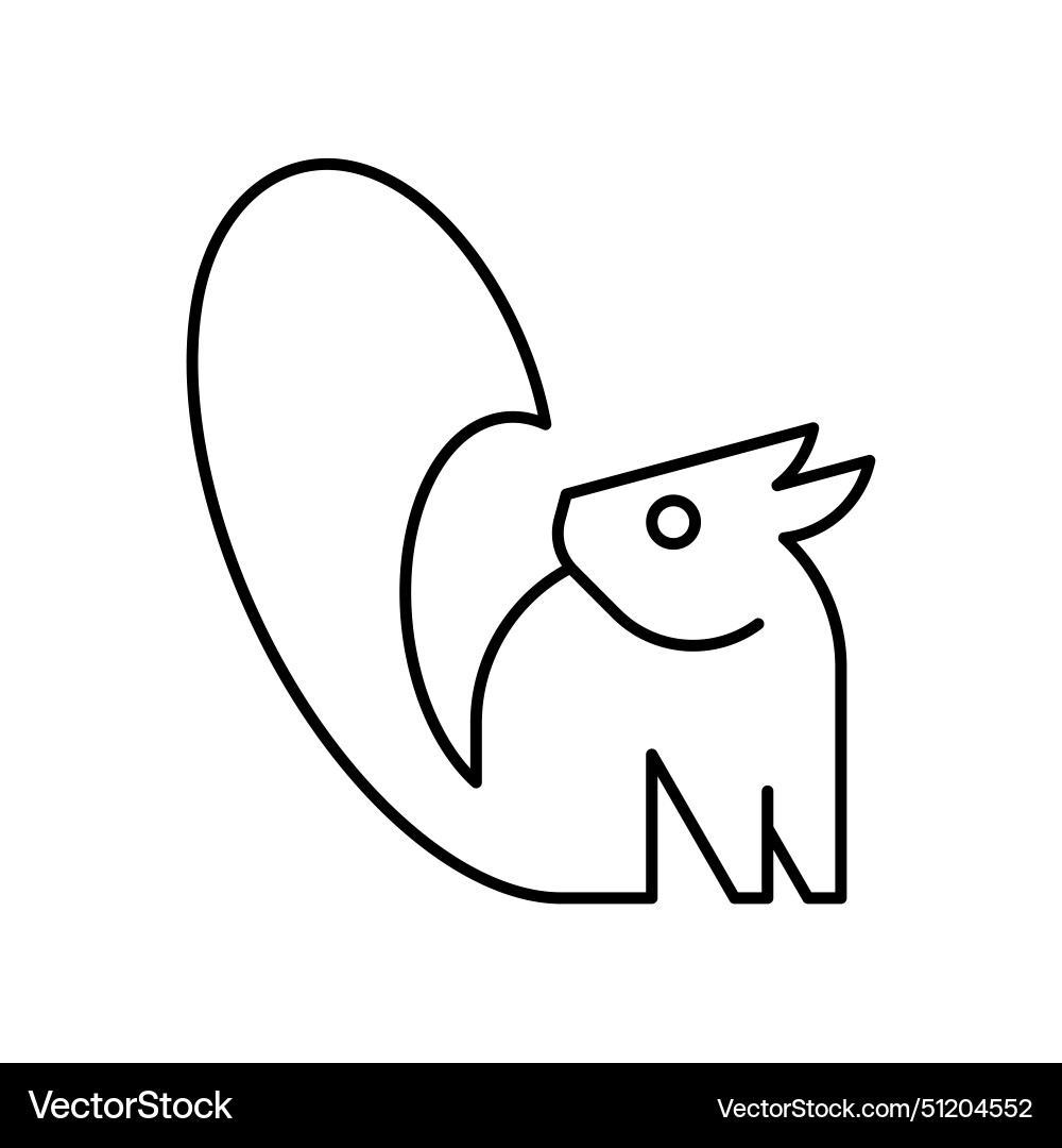 Squirrel logo Royalty Free Vector Image - VectorStock
