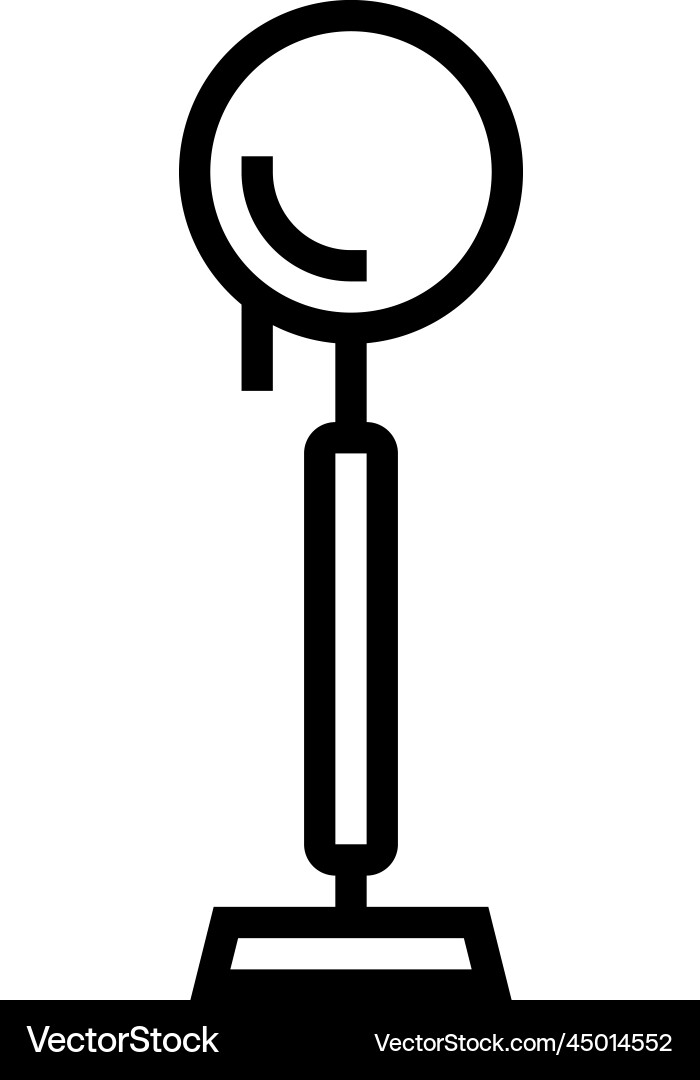 Style table lamp line icon Vector Image