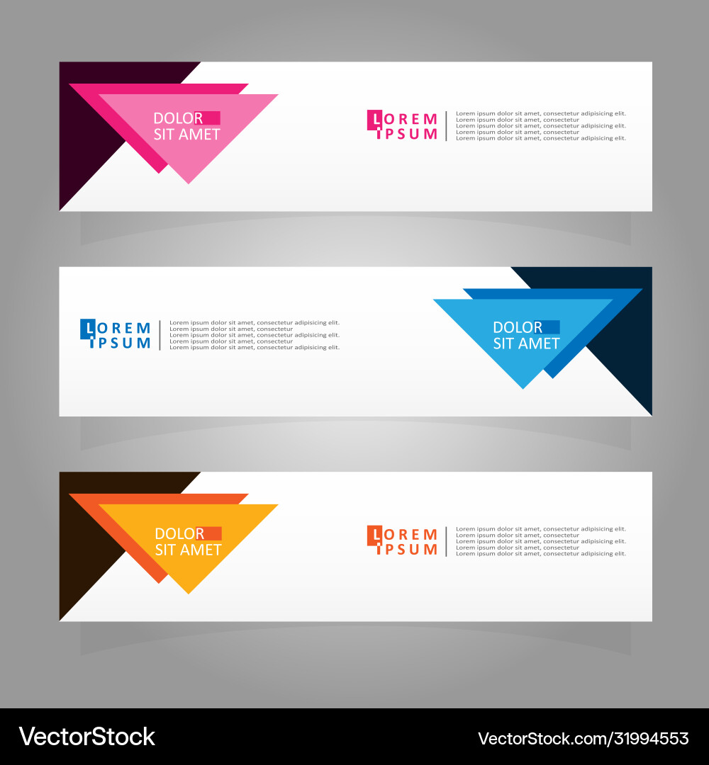 Abstract design banner web template Vector Image