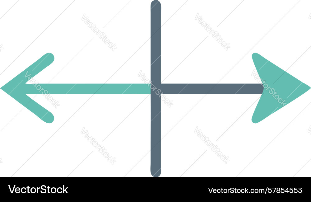 Cross-directional arrows icon design generative Vector Image