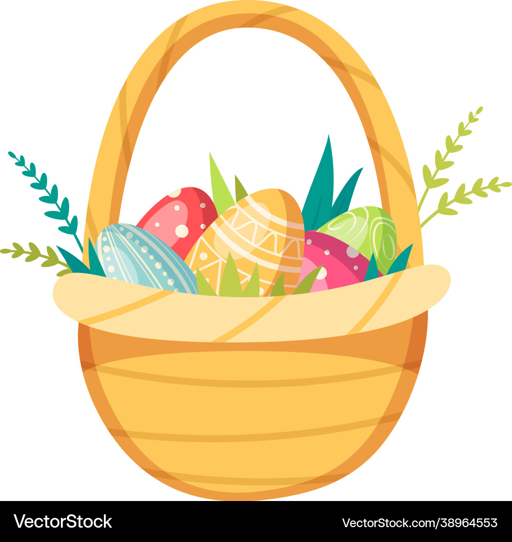 Easter eggs vector image