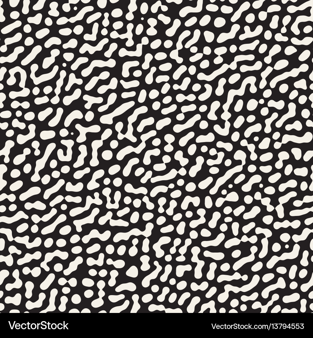 Grunge Black and White Spot Pattern Vector Image