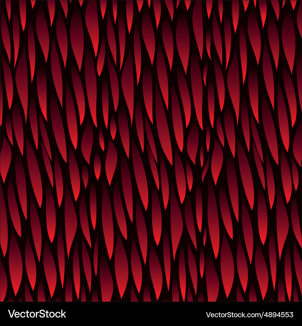 Leaf red pattern background vector image