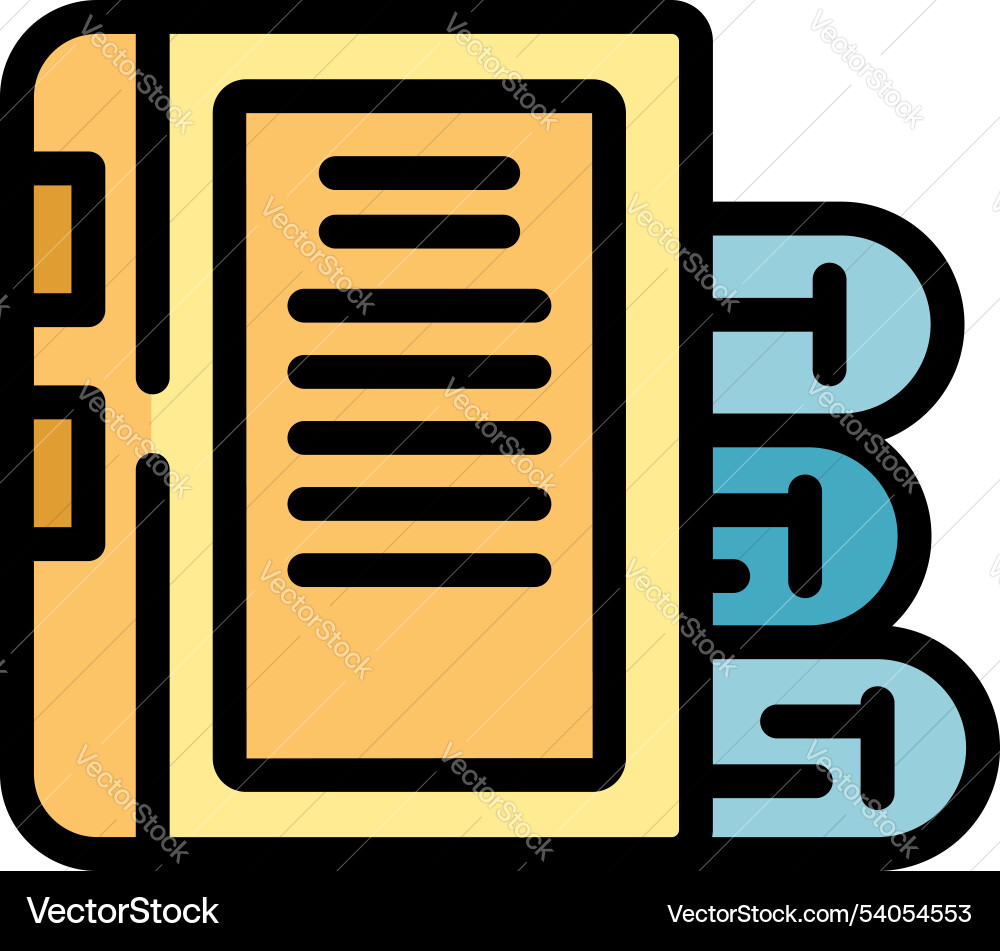 Library archive database storing books on wooden Library archive database storing books on wooden vector image