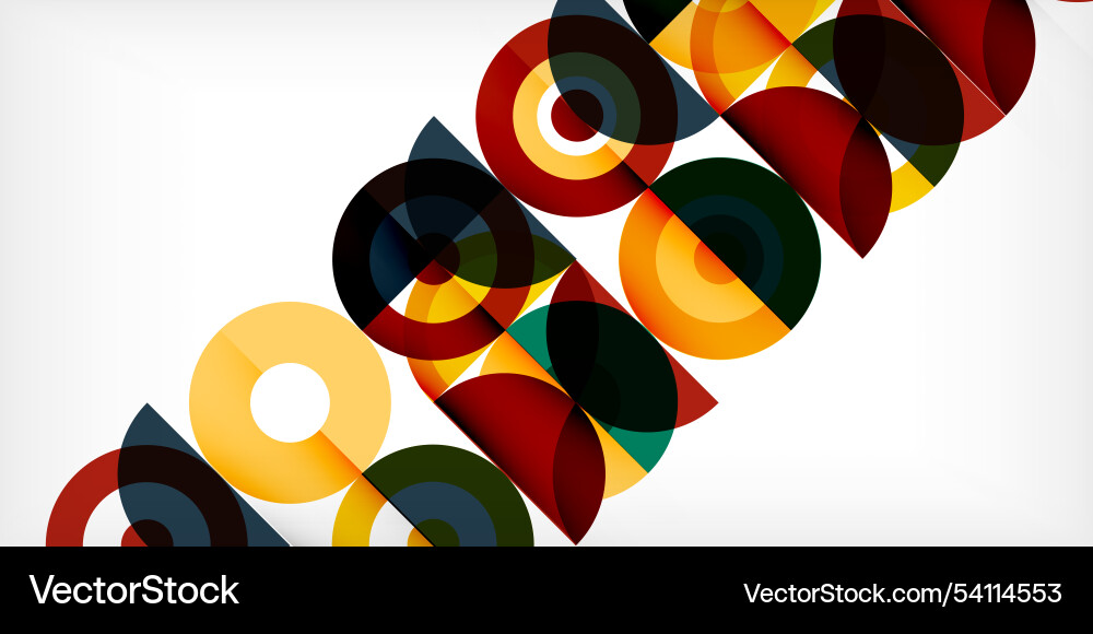 Minimal geometric abstract background circle Vector Image
