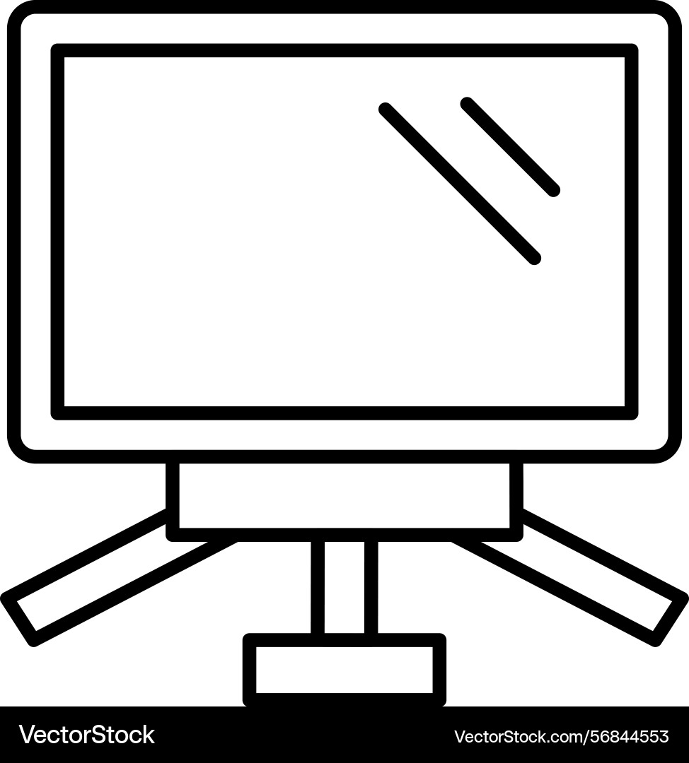 Monitor icon Royalty Free Vector Image - VectorStock