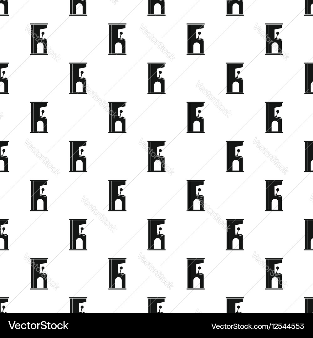 Retro style arcade game machine pattern Vector Image
