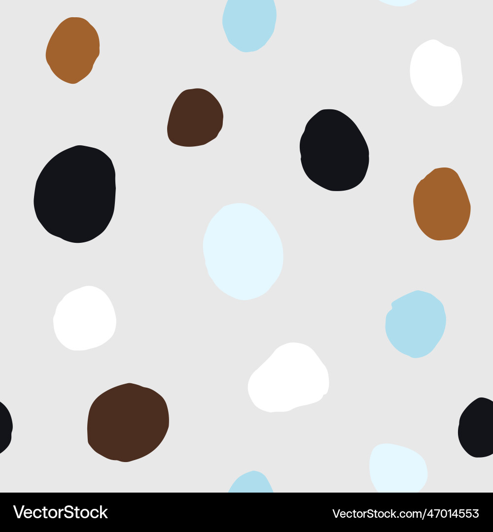 Seamless polka dots pattern abstract background Vector Image