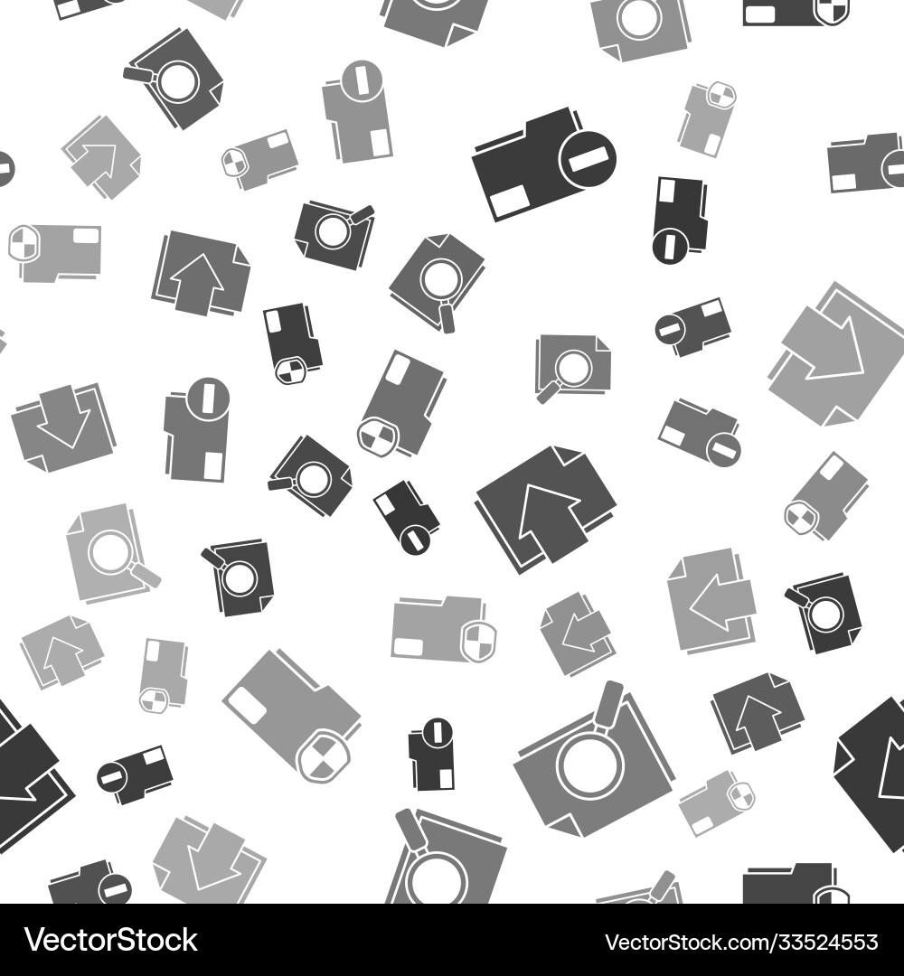 Set document folder with minus Vector Image