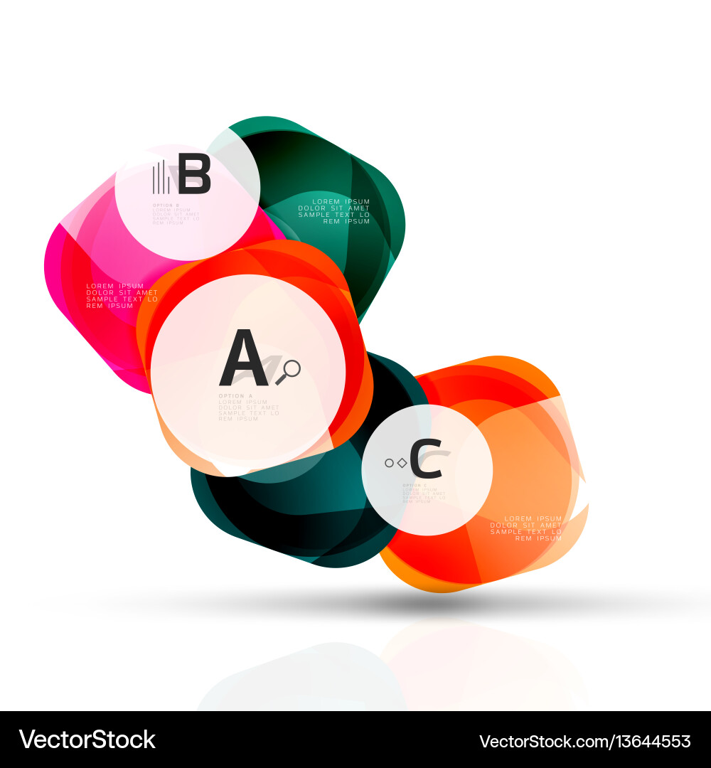 Shiny blank web option boxes Shiny blank web option boxes vector image