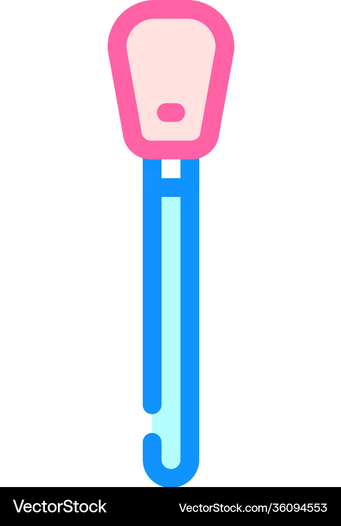 Stick for cleaning fragile items color icon Vector Image