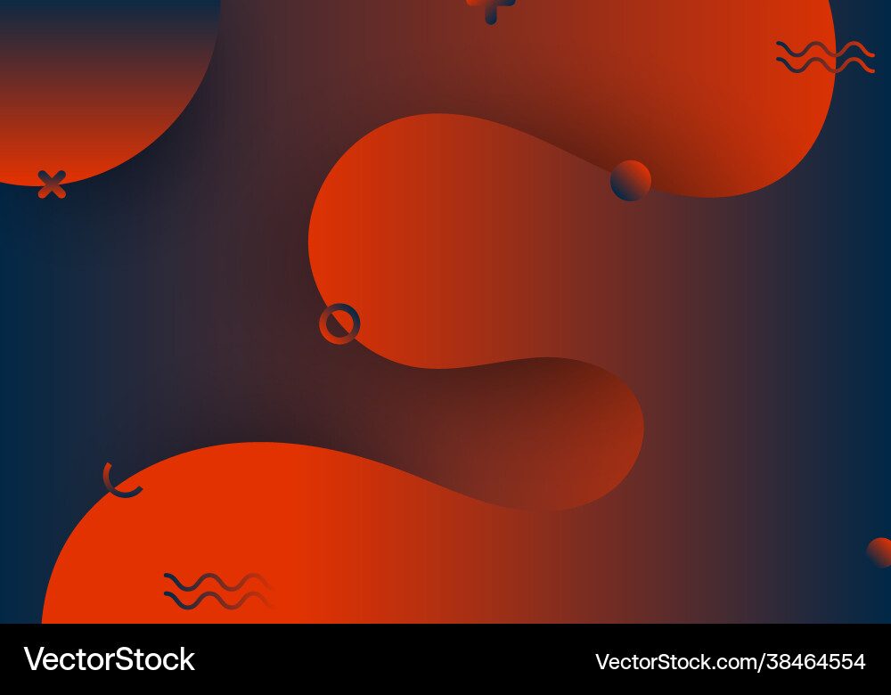 Abstract 3d dynamic fluid red and blue gradient Abstract 3d dynamic fluid red and blue gradient vector image