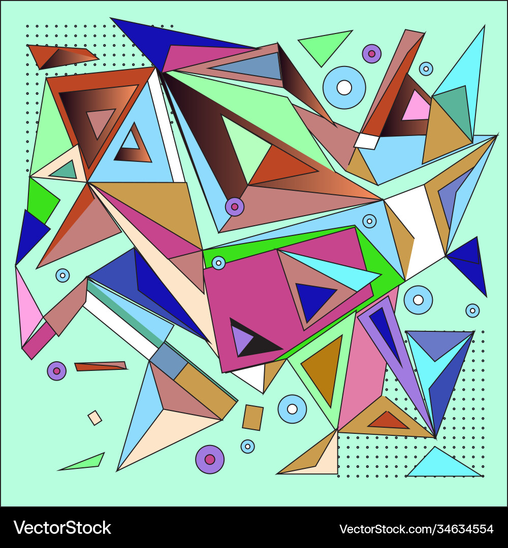 Abstract modern triangles background pattern Vector Image