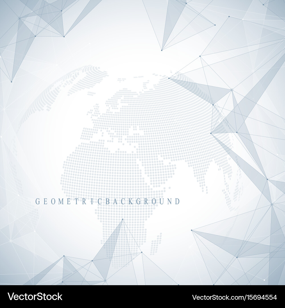 Abstract Network Globe Vector Image
