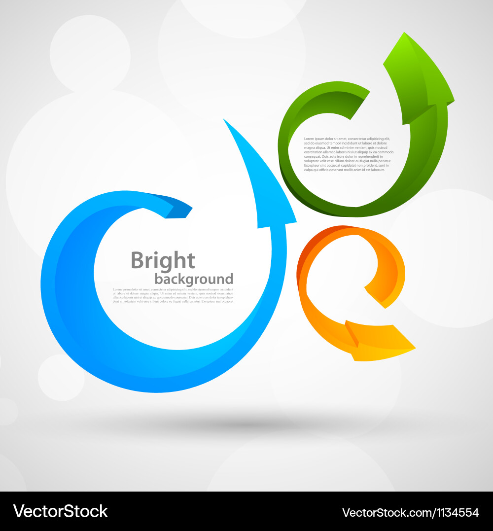 Background with arrows vector image