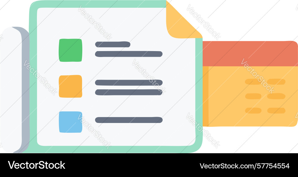 Document checklist icon ideal for tasks planning vector image