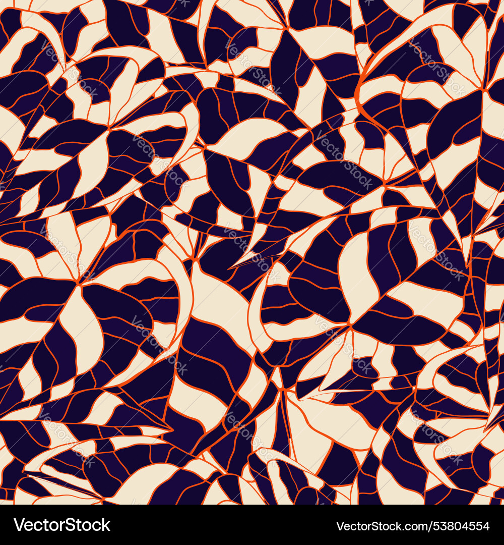 Seamless botanical pattern abstract nature Seamless botanical pattern abstract nature vector image