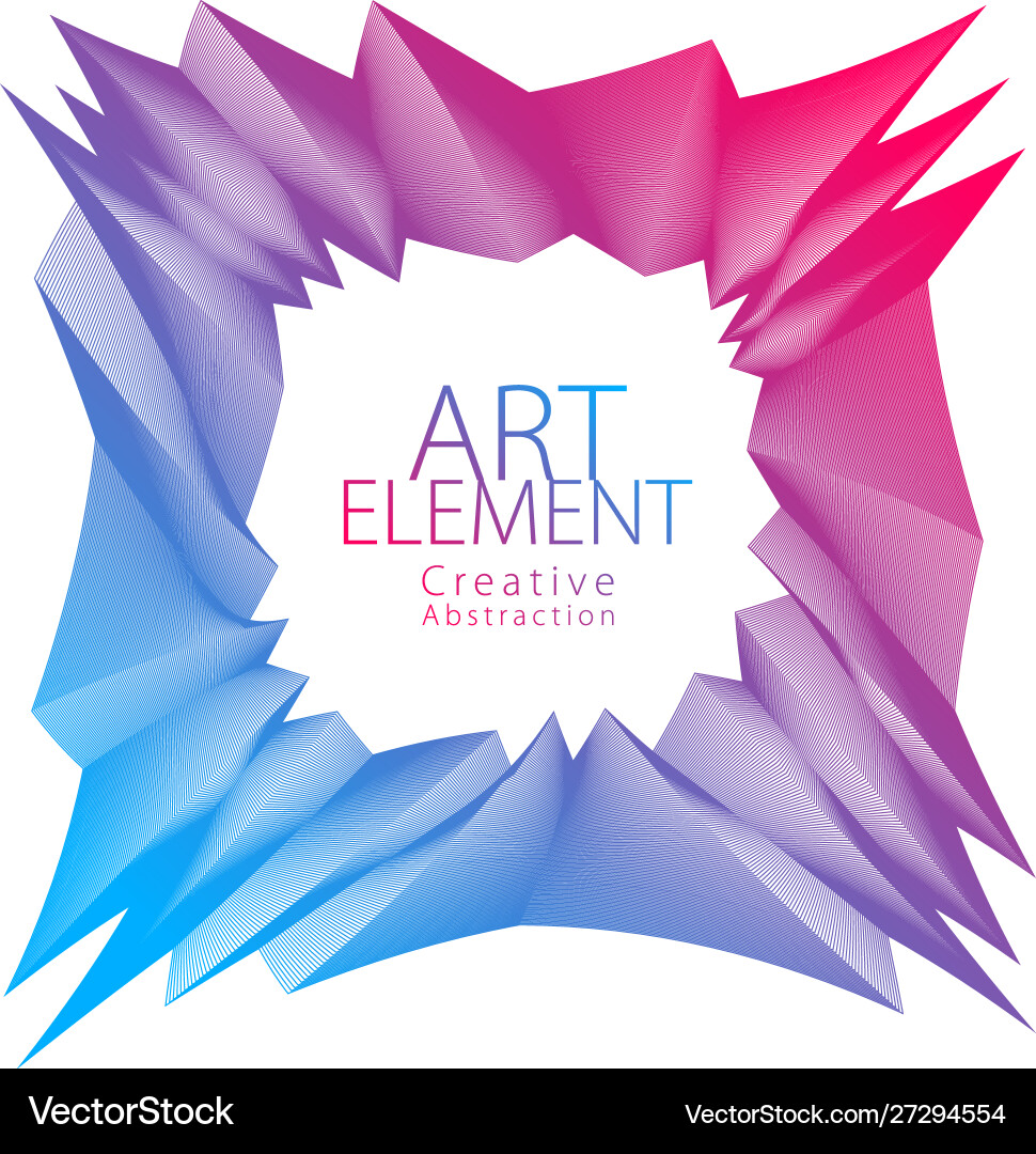 Square artistic frame abstract rectangular linear Square artistic frame abstract rectangular linear Vector Image
