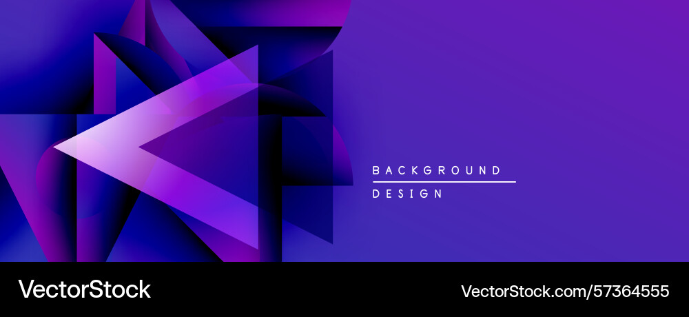 Abstract purple geometric shapes create dynamic Vector Image