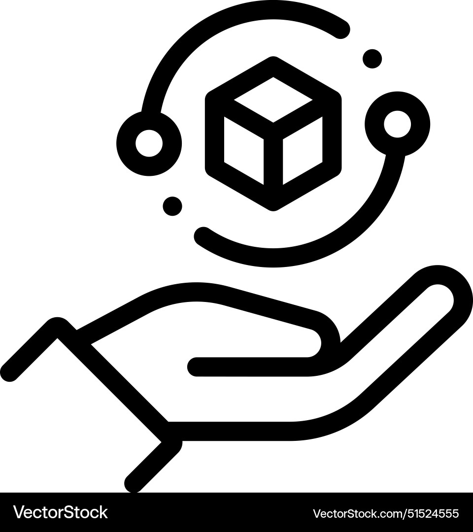 Big data icon thin linear style design isolated Vector Image