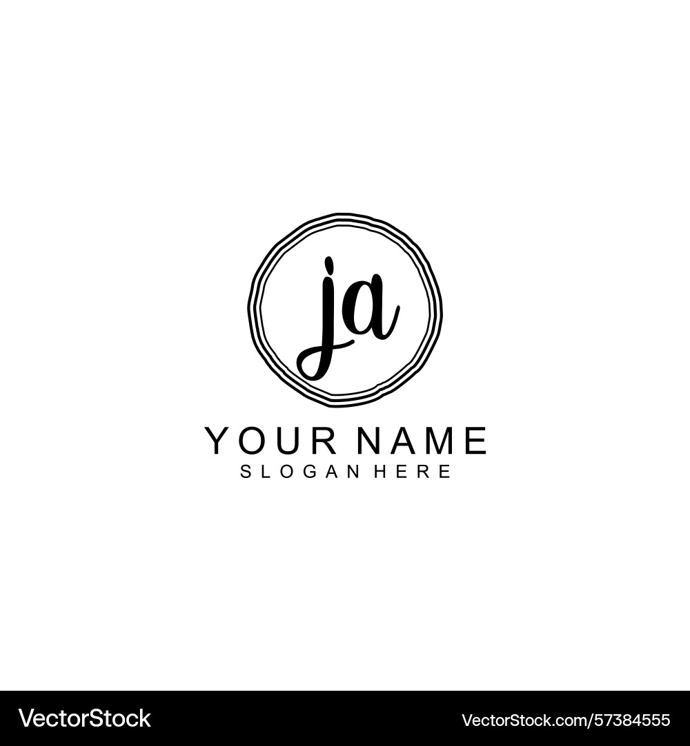 Elegant ja initial logo collection with modern Elegant ja initial logo collection with modern Vector Image