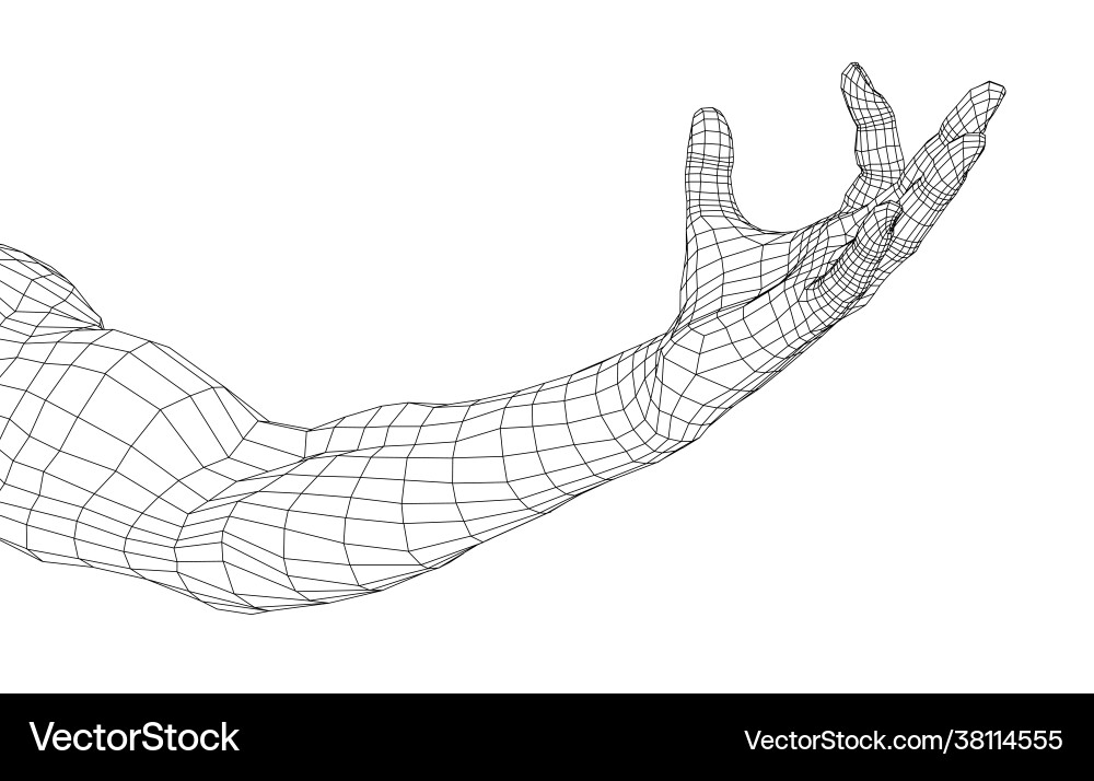 Hand hold some tiny or thin object Hand hold some tiny or thin object vector image