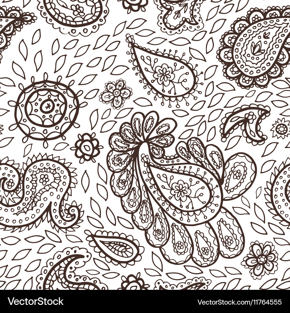 Mehendi pattern vector image