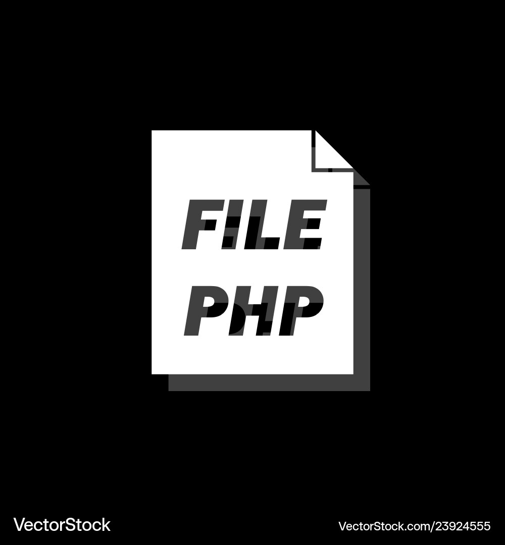 Php file icon flat vector image