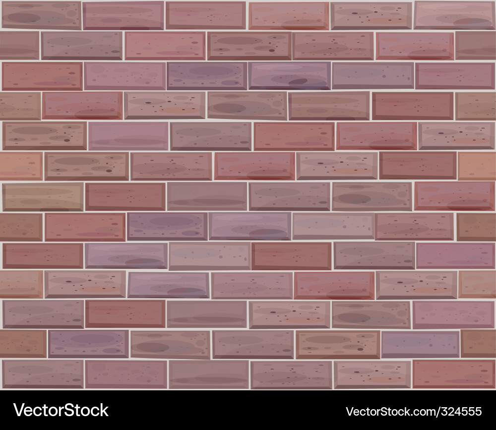 Red Brick Wall Texture vector image