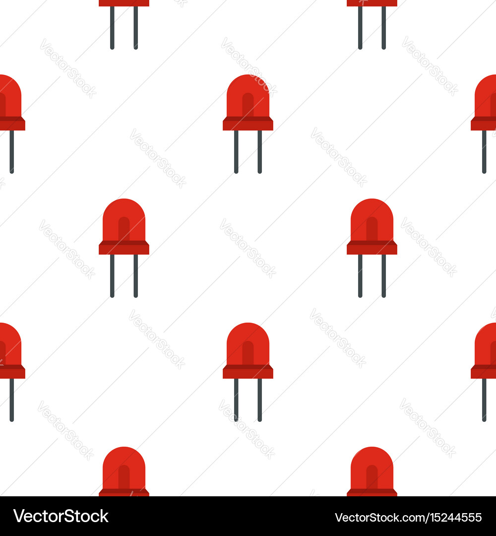 Red halogen lamp pattern seamless vector image
