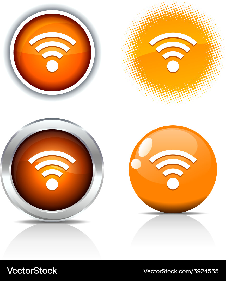 Rss buttons vector image