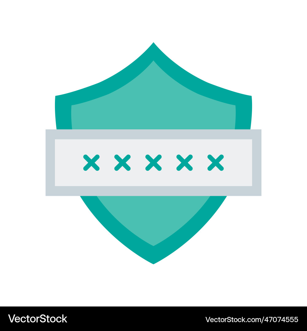 Security code icon image suitable vector image