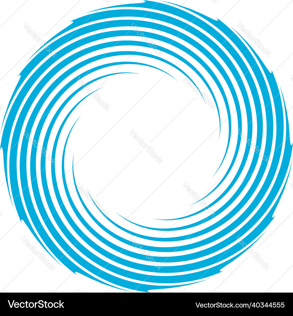 Spiral swirl twirl element cochlear vortex Vector Image