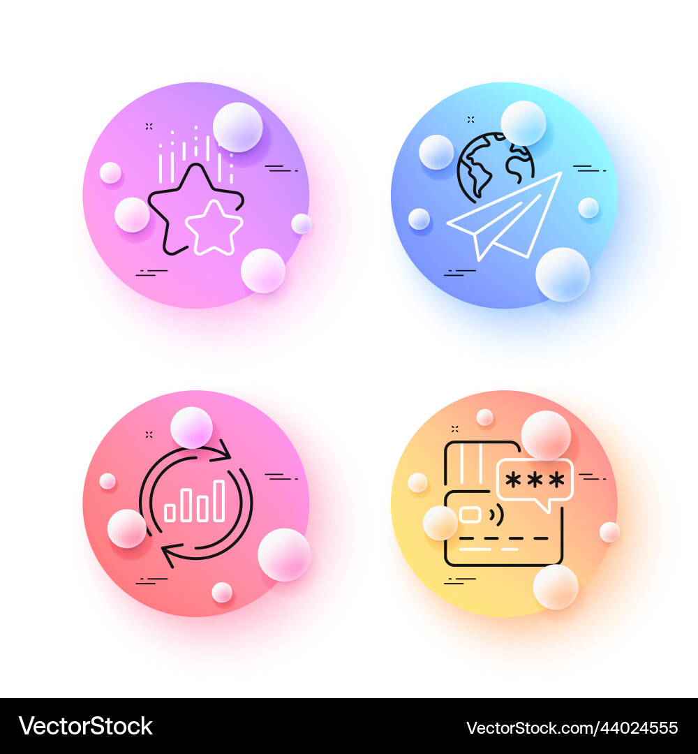 Update data card and paper plane minimal line Update data card and paper plane minimal line vector image
