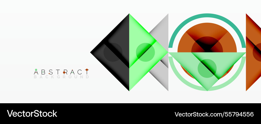 Abstract geometric composition with intersecting Vector Image